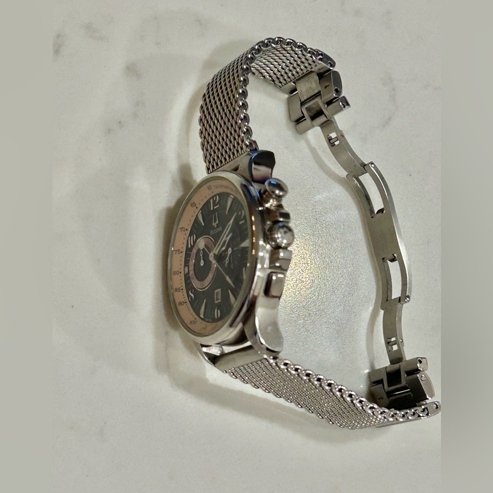Bulova 96B139 Wrist Watch Men 44mm Tachymeter - Picture 3 of 13